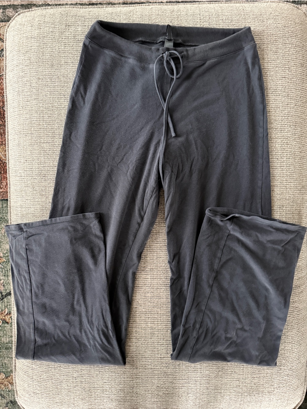 SKIMS Cotton Jersey Straight Leg Pant Ash Gray Small - Picture 1 of 2